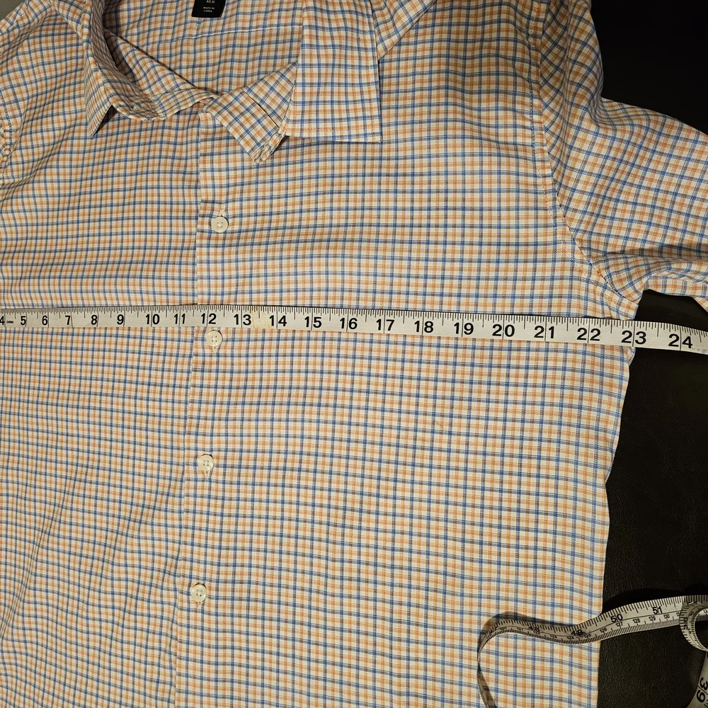 Porter+Ash, Men's Casual Blue and Orange Button Down Shirt. NWOT Sz M - Picture 7 of 8